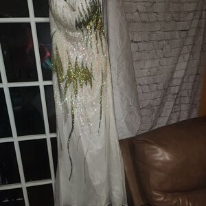 Elegant Strapless Sequin Dress